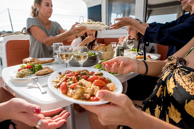 Sail the Athenian Coastline on a Catamaran with Meal & Wine - The Greek lunch is a major part of the value