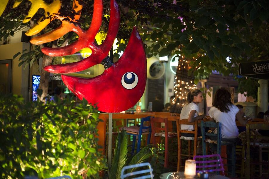 Twilight Athens Tour inc. rooftops, tastings & 3 drinks - The meze stop: Greek food with your drinks
