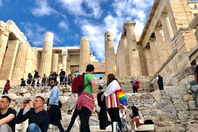 Visit of the Acropolis with an official guide in Spanish - Propylaea, the grand entrance to the sacred hill